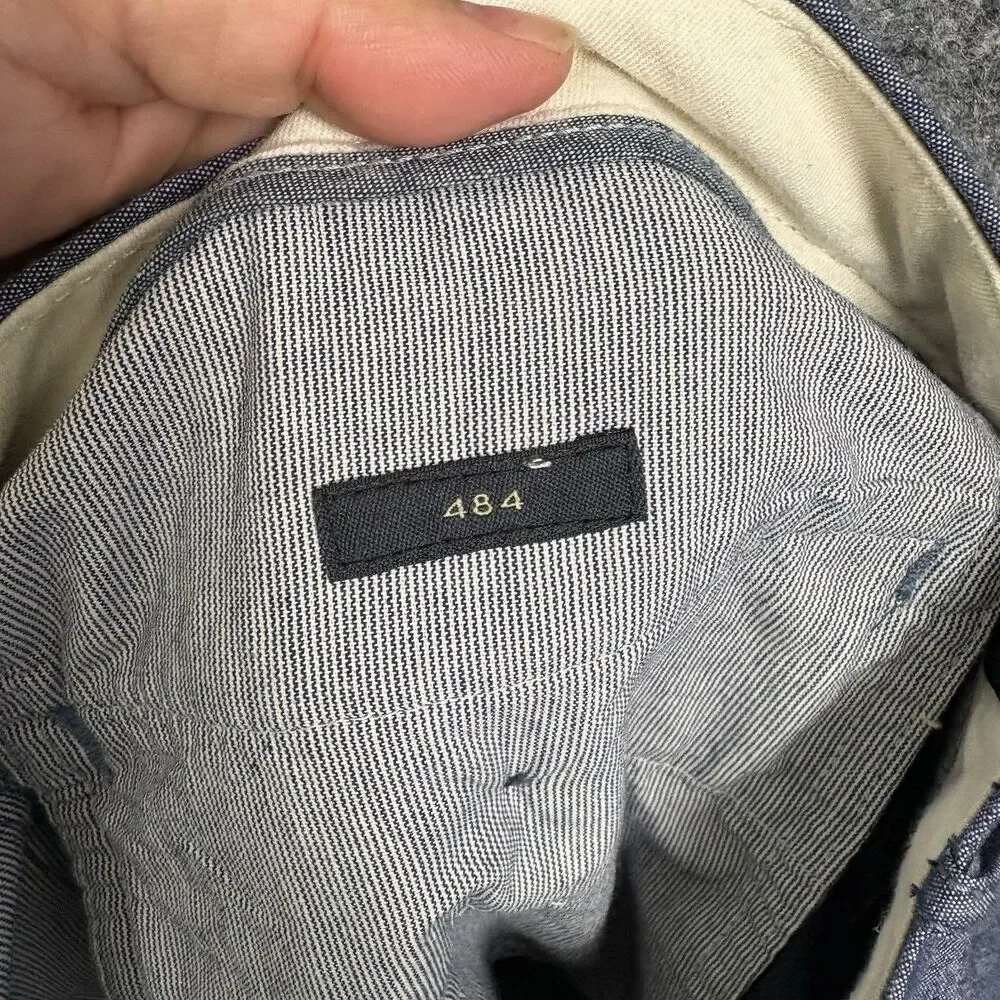 J.CREW 484 Pants Mens size 36 |38 x 31 Blue Slim Fit Stretch Chino